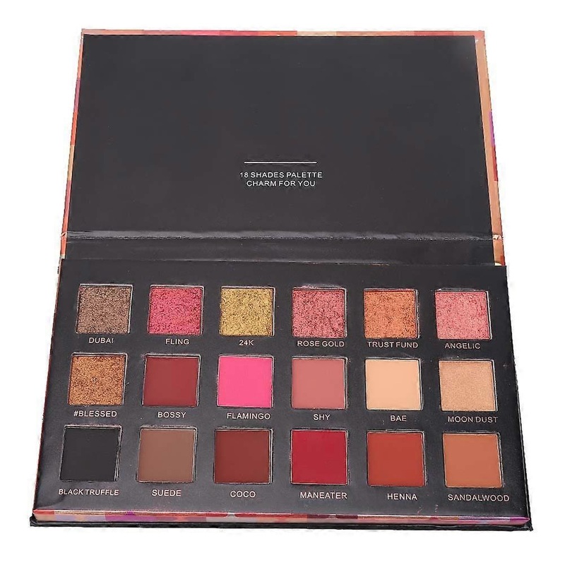 18 Colors Shiny Eyeshadow Palette Long Lasting Pearlescent Makeup Eyeshadow Powder