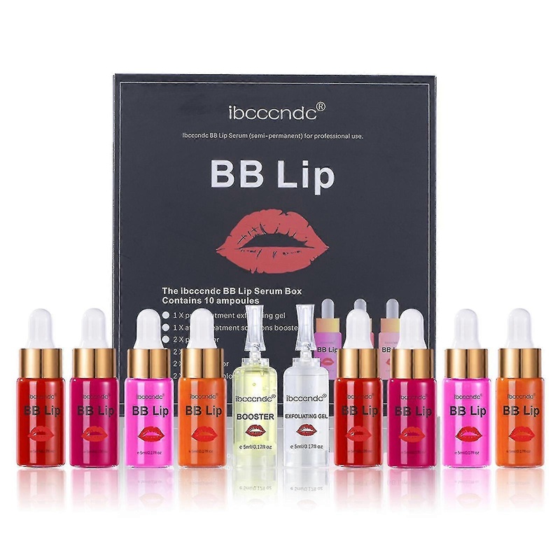 Bb Lip Serum Kit For Lip Coloring Moisturizing Microneedle Treatment Gift