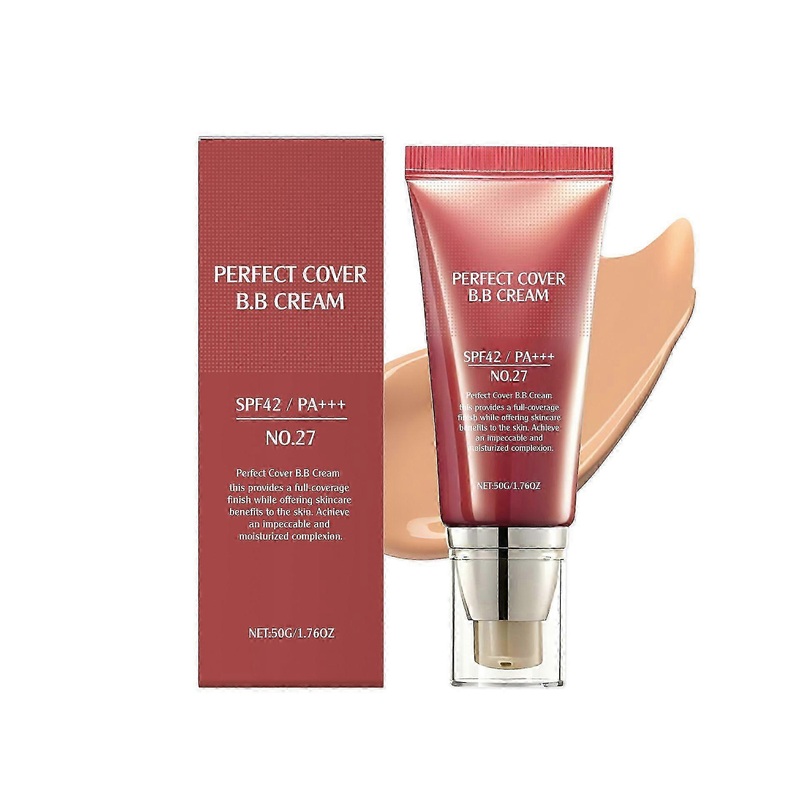 Perfect Cover BB Cream Natural Beige -Light/Medium with Cool/Neutral Undertone SPF 42 PA +++  – Tinted Moisturizer for Face with SPF