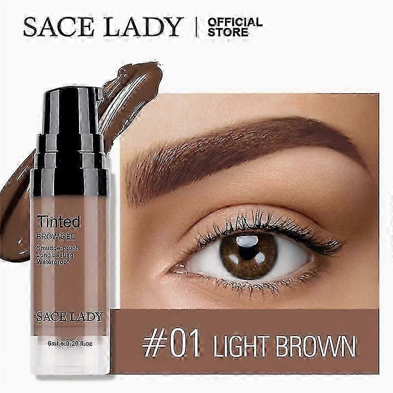 Sace Lady Waterproof Eyebrow Gel Makeup Henna Shade For Eye Brow Tint Natural