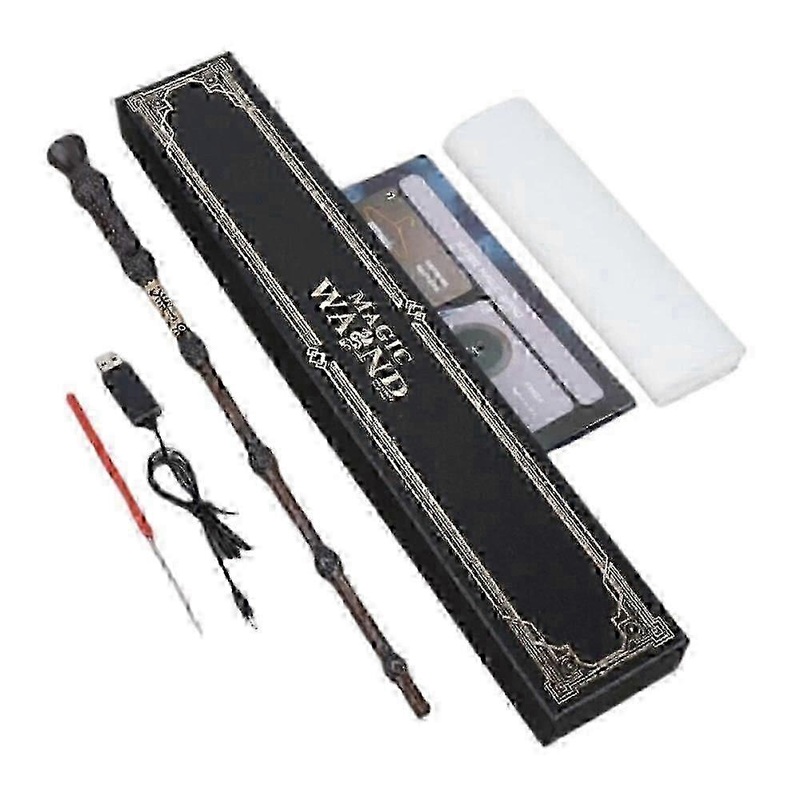 2025 Harry Potter Feuer Zauberstab Real Flame Shooting Stick Groes Kaliber Stbe De Magic Wand with Light Effects for Cosplay