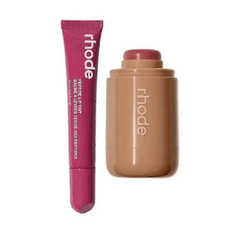 2025 RHODE Baked Teddy Pocket Blush and Espresso Peptide Lip Color Set