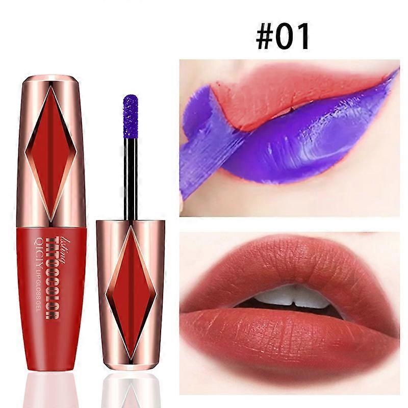 Long-Lasting Peel Off Lip Stain, Tattoo Tinted Lip Gloss Peel Off with Matte Finish, Waterproof, Transfer-proof, Highly Pigmented Peel Off Lipstick Pl