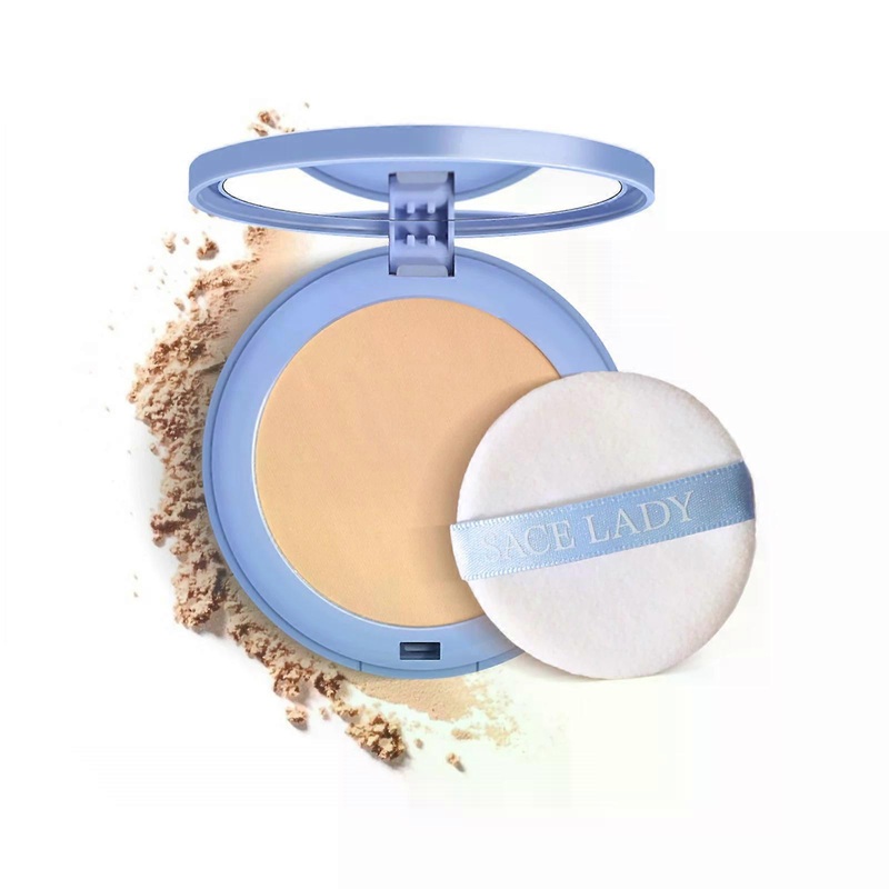 SACE LADY Face Setting Powder Full Coverage Cushion Pressed Powder Long Lasting Waterproof Concealer Makeup Cosmetics Make Up