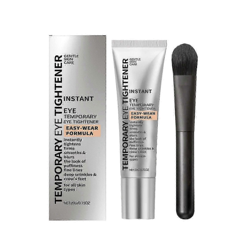 1-3x Instant Eye Tightener & Brush Set, Temporary Eye Tightener Cream, Reduce Under Eye Bags, Dark Circles & Wrinkles,Puffiness, Anti-Aging Fine Lines