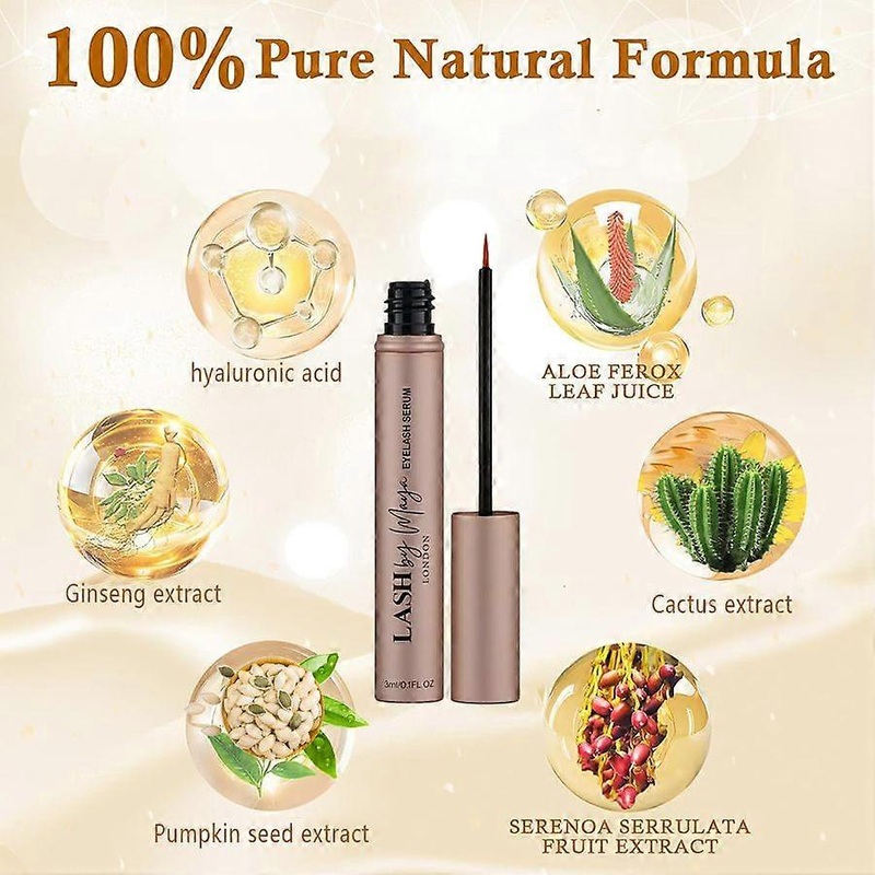 3ml Eyelash Growth Serum Lengthen Thicken Volumize Eyelashes Curl Eyebrows Gentle And Effective Non-irritating Sensitive Skin