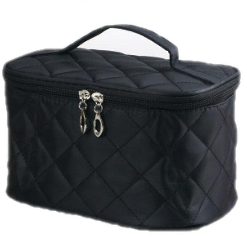 Women Travel Cosmetic Bags Diamond Lattice Zipper Men Makeup Bags Organizer Beauty Toiletry Bag Bath Wash Make Up Kits Case