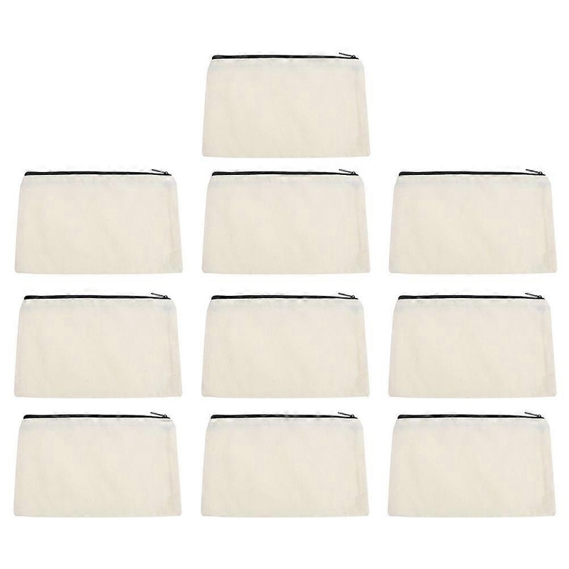 10 Pcs Cosmetic Bags Sublimation Blank Pencil Bag DIY Heat Transfer Makeup Bags