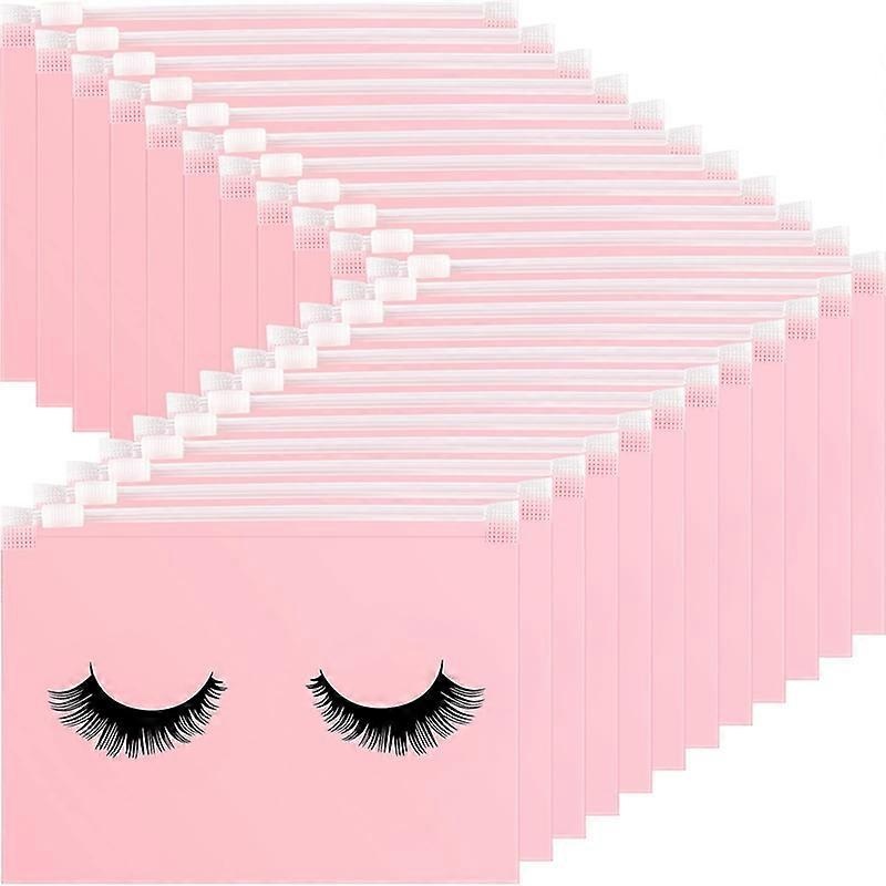 100 Pieces Eyelash Aftercare Bags Eyelash Makeup Bags Empty Lash Cosmetic Pouch Travel Make Up Cases