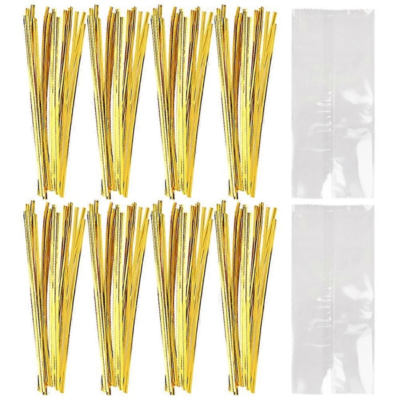100pcs Summer Popsicle Bags Transparent Ice Cream Bags Popsicle Packing Bag Ice Cream Sealing Bag for Home Shop Kitchen (Double 10 Silk 100pcs Bag 100