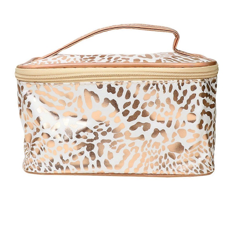 Women Zipper Makeup Container Square Cosmetic Bag for Storage 2Pcs