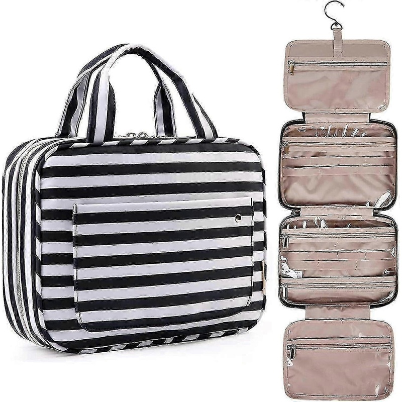 Waterproof Hanging Hook Travel Toiletry Bag for Full Size Shampoo and Toiletries
