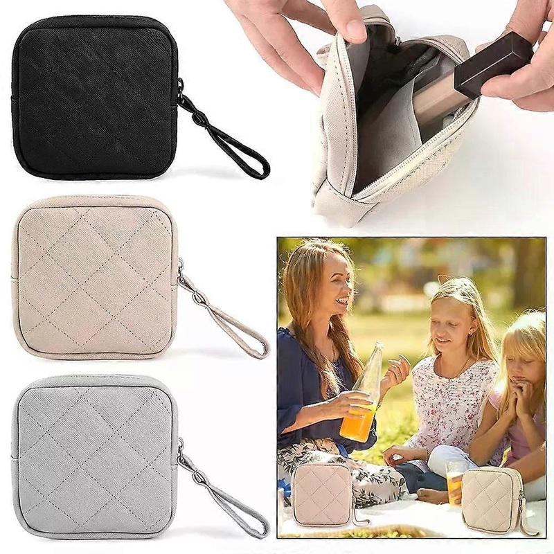 Women Portable Sanitary Pads Storage Bag Tampon Pouch Napkin Cosmetic Bags Organizer Ladies Makeup Bag Girls Hygiene Pad Bag