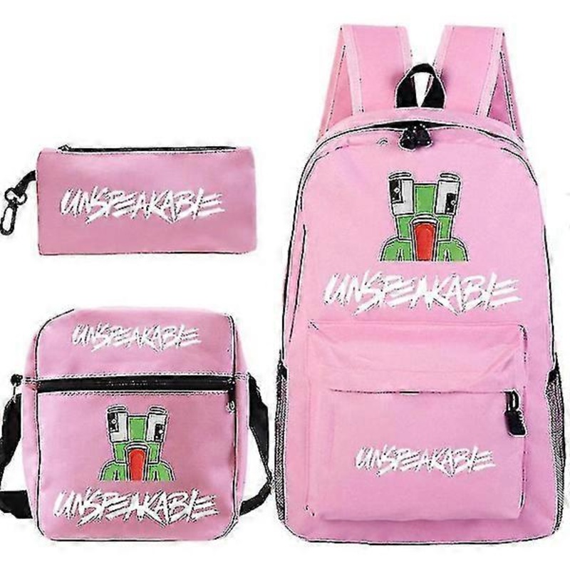 Unspeakable Student Schoolbag Leisure Small Shoulder Bag Pen Case Three-piece Set