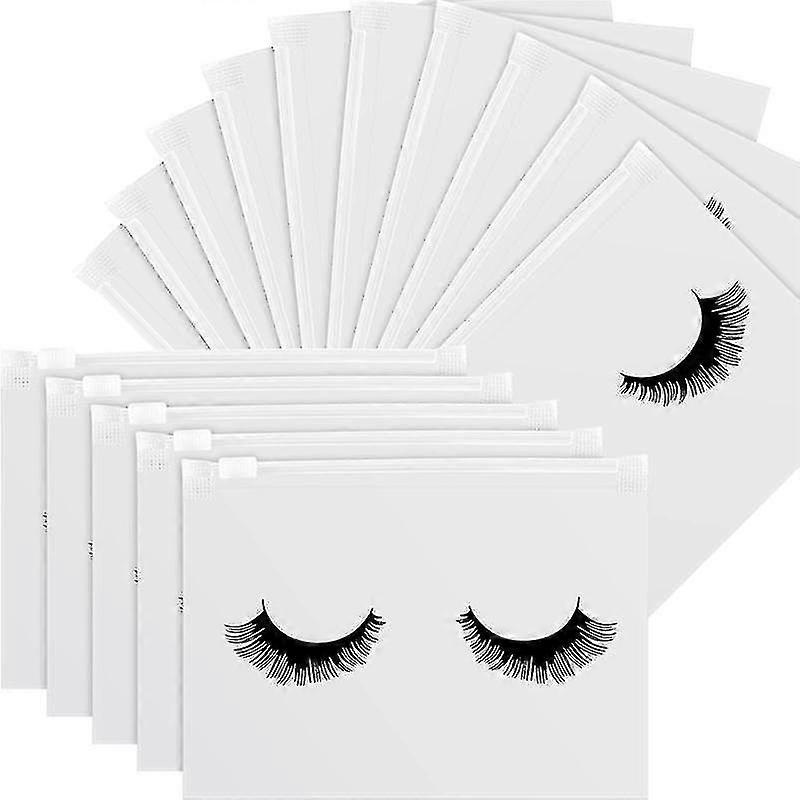 100 Pieces Eyelash Aftercare Bags Eyelash Makeup Bags Empty Lash Pouch Travel Make Up Case Ty