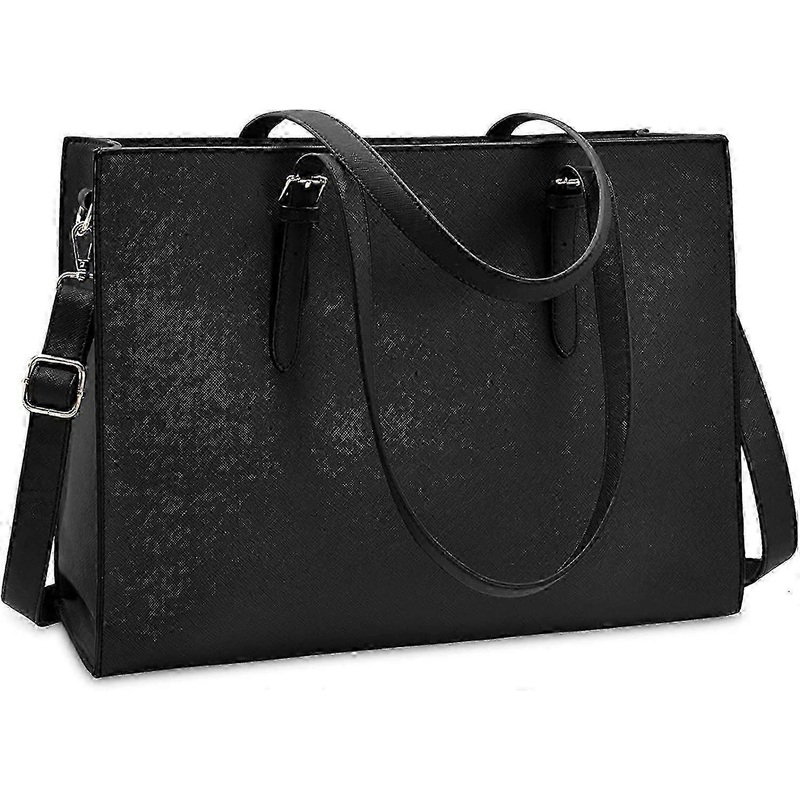Waterproof Laptop Bag for Women, Fits 15.6 Inch Devices, Stylish Black Design