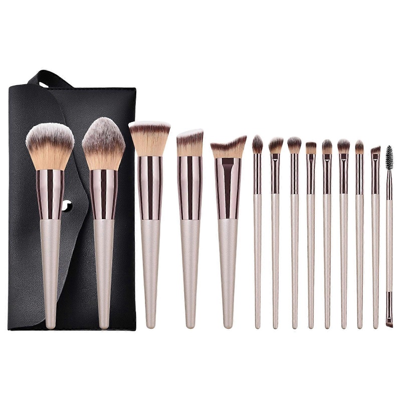 14x Travel Brush Set Makeup Brushes Set Full Face Make Up Brush with Storage Bag Eye Shadow Brush Powder Brush