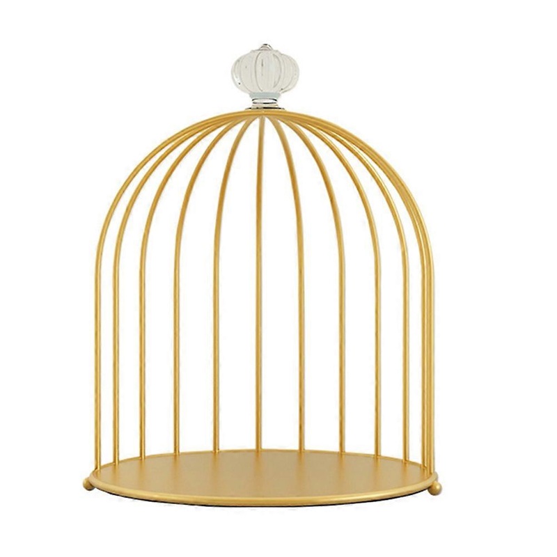 1Pc Bird Cage Design Desktop Cosmetic Storage Rack Makeup Organizer (1 Layer)