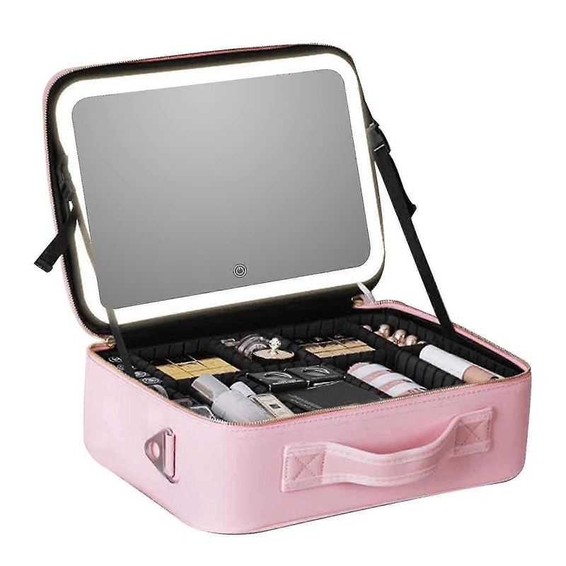 Women Travel Makeup Bag Trendy Solid Colors Handbag Organizer For Cosmetics Daily Or Travel Storage