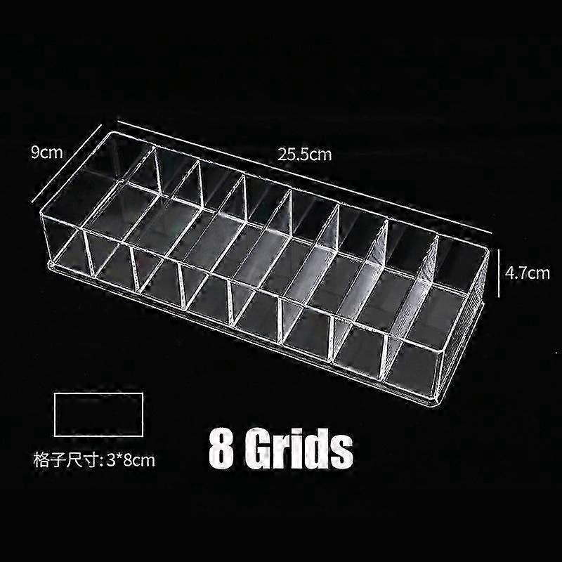 Vogue Dust-proof Home Living Girls Fashion Lipstick Holder Display Stand Transparent Cosmetic Organizer Women Storage Box Cosmet