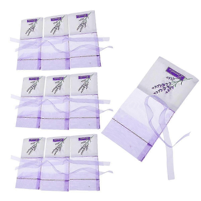 10pcs Floral Printing Lavender Bags Empty Fragrance Pouch Sachets Bag for Relaxing Sleeping Light Pu
