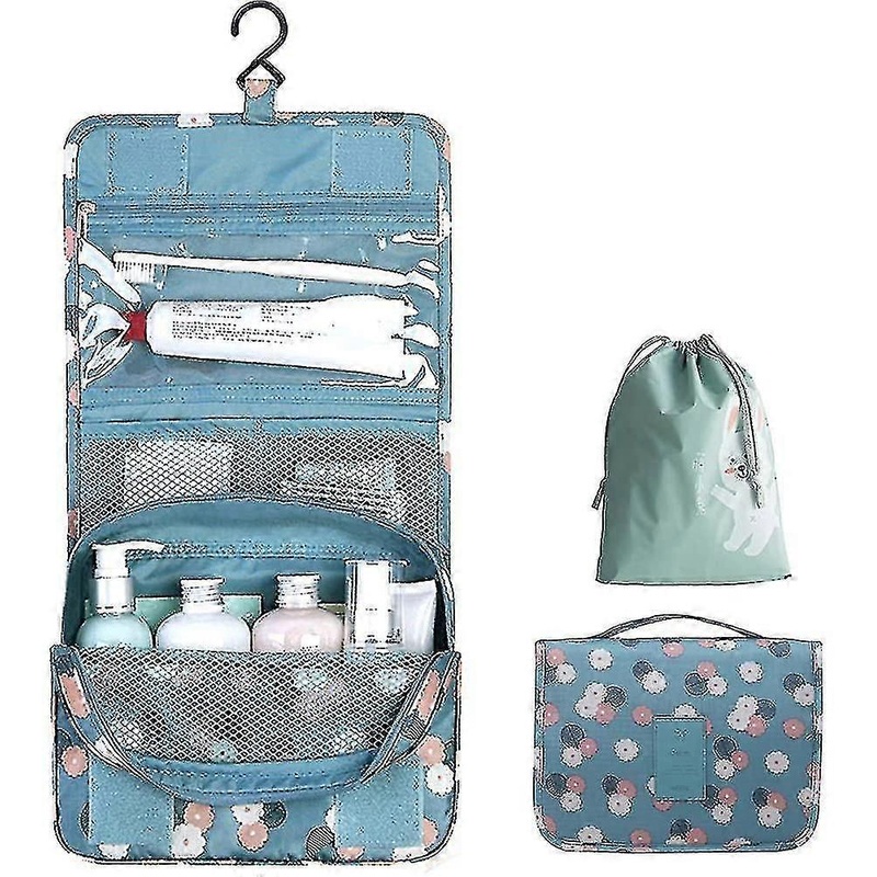 Waterproof Foldable Women Toiletry Bag, Portable Multifunctional Toiletry Bag-YUHAO