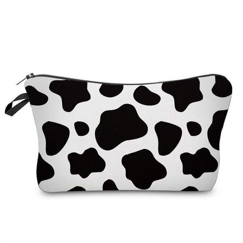 Trendy Pencil Cases Storage Pouch Organizer Cartoon Print Makeup Bag for School and Travel
