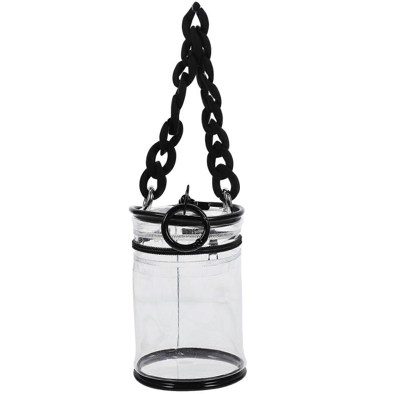 1 Set Doll Carrier Bag Mini Transparent Bag Clear Pouch with Zipper Doll Storage Bag