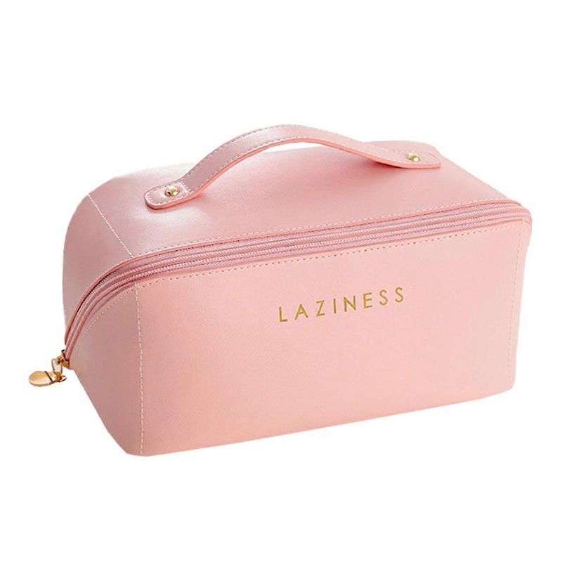Travelling Makeup Bag,Large Capacity Travel Cosmetic Bag, PU Leather Portable Cosmetic Bag