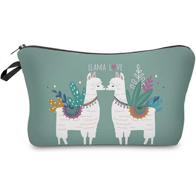 Water Resistant Cute Small Makeup Bag, Nice Printing Cosmetic Bags Travelling Case (llama Gifts )
