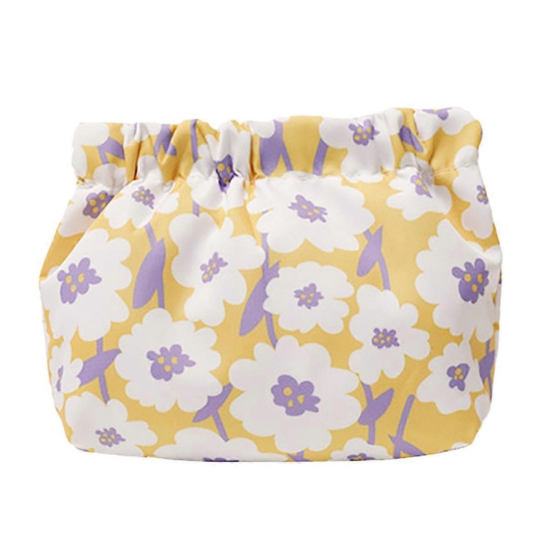 Waterproof Large Capacity Key Storage Organizer Case for Women, Portable Goods Mini Inside Purse Yellow