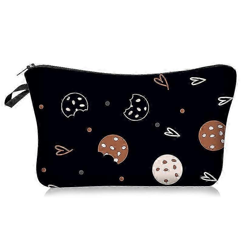 Waterproof Small Travel Donut Makeup Organizer Bag Cute Cosmetic Case Portable Zipper Toiletry Pouch Storage Bag for Purse for Girls Womens