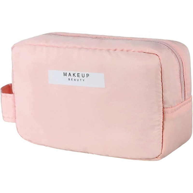 UBIUO Makeup Bag, Soft Dual Large Waterproof Toiletry Bag With Brush Slots and a Detachable Mini Cosmetic Bag Travel Makeup Bag for Women Travel Makeu