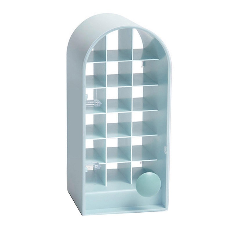 18-Slot Dustproof Lipstick Storage Organizer for Makeup and Cosmetics