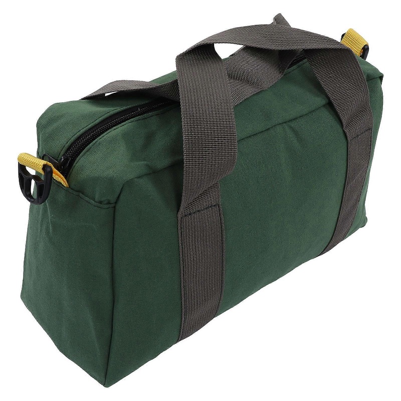 Wide Mouth Tool Bag Portable Canvas Waterproof High Capacity Storage Handbag for Technicians 41cm/16in