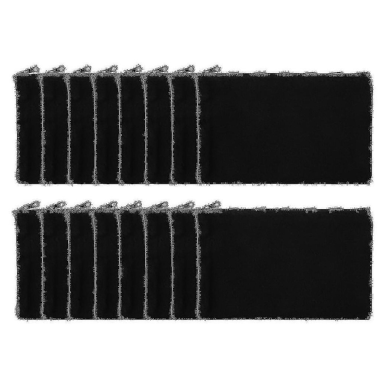 16pcs Blank Canvas Makeup Cosmetic Bags Pouch With Zipper, Pencil Pen Pouch Case Diy Craft Bags For