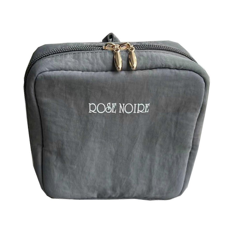 Versatile Travel Carry On Bag Cosmetic Organizer Makeup Pouch for Neatly Storing Personal Items  slate gray