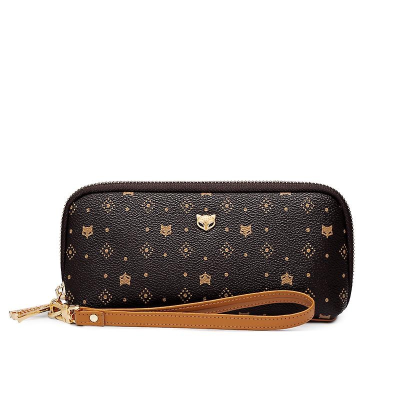 Women Printing Clutch Bag Pvc Leather Cosmetic Bag Lady Money Bag Storage Female Long Clutch Wallet Classic Phone Purse