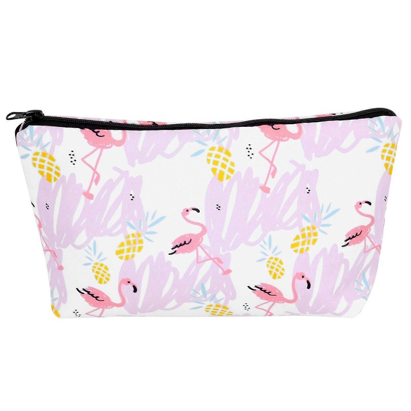 Women Travel Makeup Bag Case Cosmetics Organizer Toiletries Holder Multipurpose Zipper Closure 1Set