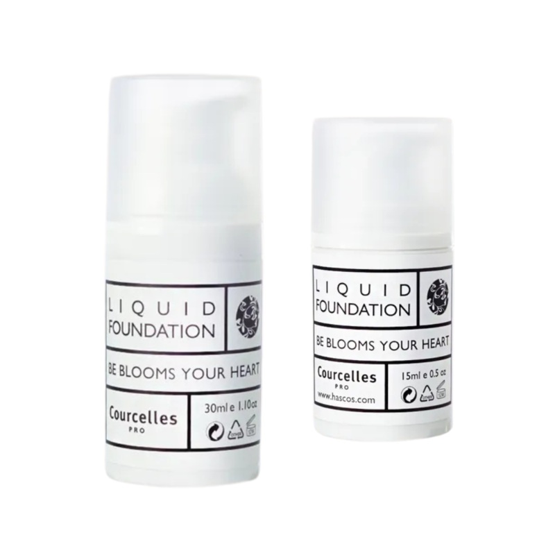 Courcelles Liquid Foundation  NO.100 Low Powdery (Choose 15ml or 30ml)