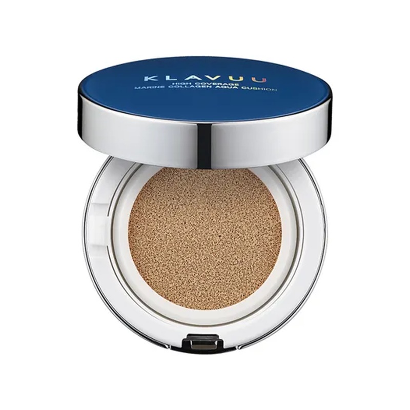 KLAVUU Blue Pearlsation High Coverage Marine Collagen Aqua Cushion SPF50+ PA+++ 12g